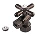 Kingston Brass CC53305X Vintage 5/8-Inch X 3/8-Inch OD Compression Quarter-Turn Angle Stop Valve, Oil Rubbed Bronze