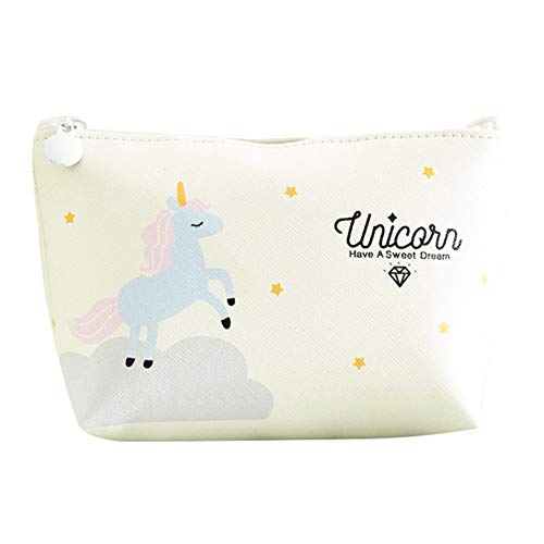 Chakil Pochette Donna PU Impermeabile Pochette Donna Trucchi Pochette Donna Cosmetici Borsa Donna Wash Bag Donna Borsa di Conservazione?Beige