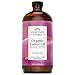 Heritage Store Palma Christi Organic Castor Oil | Hair and Eyebrow Growth | Skin Moisturizer | Cold Pressed, Hexane & Fragrance Free | 32 oz
