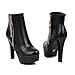 Luckycat Zapatillas Moda Botines Plataforma Sexy Stiletto Mujer Hebilla Dorado Tacón de...