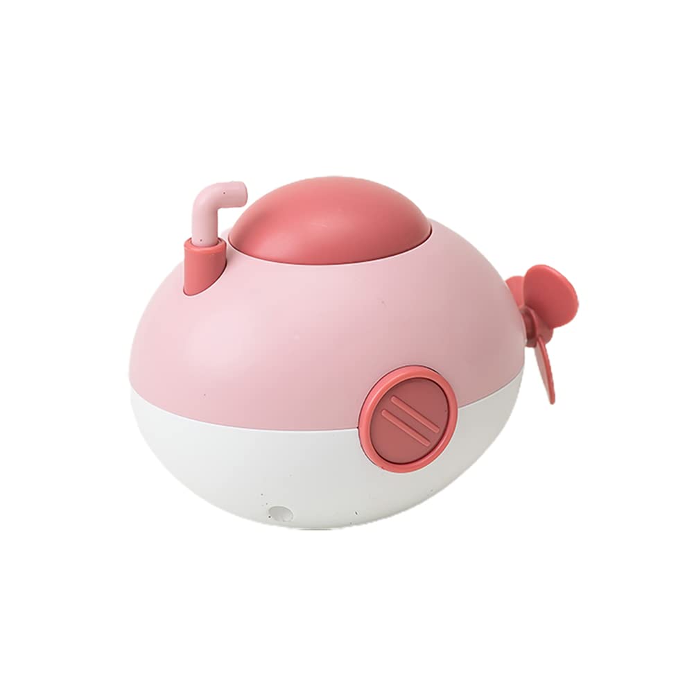 Wind-up Submarine, Kids Bath Toy Clockwork Pigboat Floating Water Toy Windup Submarine Clockwork Bathtub Toy Tub Toy for Toddlers (Pink)