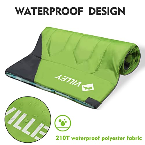 VILLEY Bolsa de Dormir para Camping Ligera con Bolsa de Transporte para Adultos y Niños miniatura 4