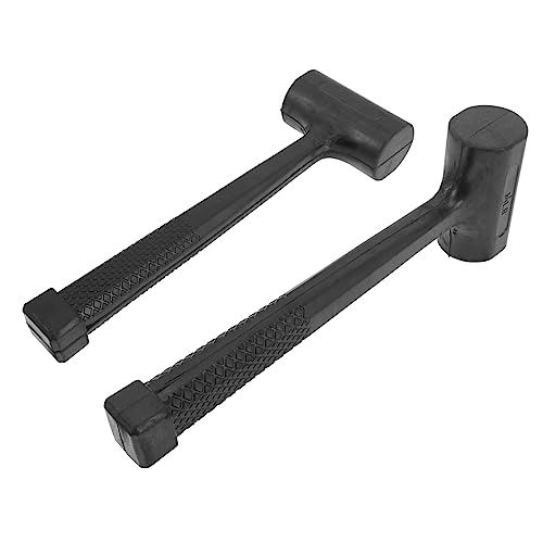 SEWACC Pcs Non-slip Rubber Mallets Shockproof Hammers for Flooring Tile Installation Automotive Work
