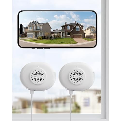 ZOSI 2 x C680 2K Window Security Camera with Full Color Night Vision, 3MP Indoor Plug-in WiFi Camera for Home Security, Human Vehicle Detection, 2.4/5GHz WiFi, 24/7 Recording, Easy Install C