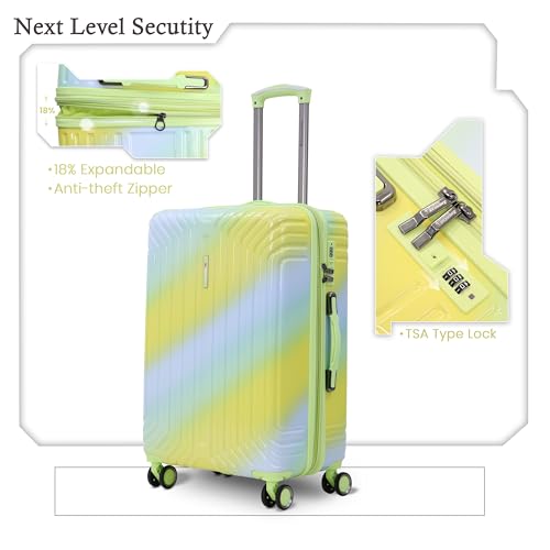 Image of The Wonder Luggage Trolley Bag | Polycarbonate Expandable Travel Suitcase | Polycarbonate Expandable Suitcase, Lightweight Durable Hard Shell, TSA Type Lock, 360 Disc Spinner Wheels