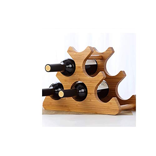 Soporte para botellas de vino estilo europeo madera miniatura 4