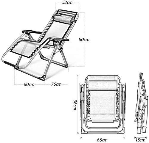 Chaise longue pliante Textiline inclinable et multi-position pour la plage