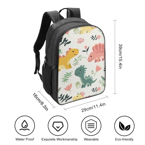 Mochila infantil 3D de dinosaurio de felpa para guardería y preescolar con correa de pecho 2