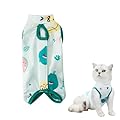 Cat Recovery Suit Cat Vest After Surgery Cat Vest After Surgery Recovery Suits for Kitten and Small Dog After Surgery Wear Pajama Suit (L)