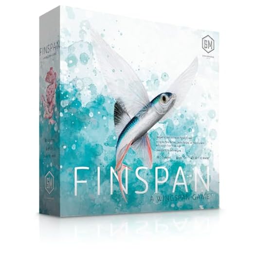 Stonemaier Games: Finspan - A Wingspan Game by David Gordon & Michael O’Connell | A Relaxing Strategy Board Game About Collecting Fish and Ocean Diving for Adults and Family | 1-5 Players, 60 Mins