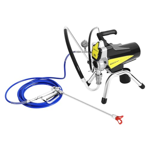 Pulvérisateur De Peinture Airless 1500w, Airless Peinture 3300psi 2.2 L/Min, Station Peintures Haute Pression, Pistolet A Peintures avec Tuyau, pour FaçAdes Maison...