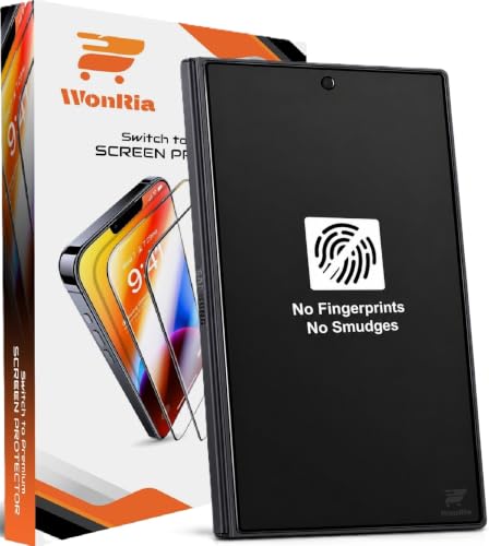 Image of WonRia Pack 1- Matte Screen Guard Protector for Samsung Galaxy Z Fold 8 Wide 5G Matte Tempered Glass Edge to Edge Anti-FingerPrint | Anti-Glare - (Made of Glass)
