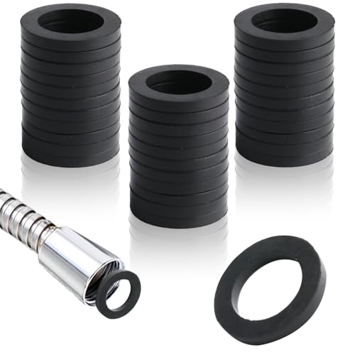 40 STK Flachdichtungen Dichtung, 1/2 Zoll Dichtungsringe, Gummidichtungen Sanitär 1/2 Zoll, Wasserhahn Dichtungen, Duschschlauch Unterlegscheiben, Duschkopf Waschbecken O-Ringe Gummi.