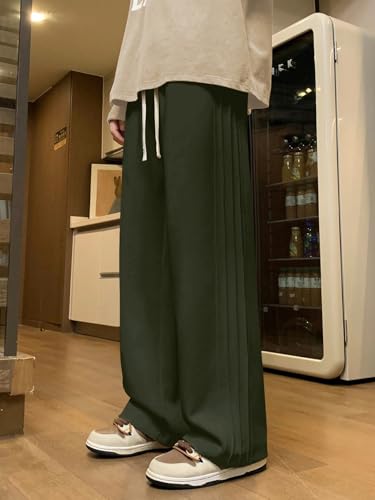 Image of GRECIILOOKS Men Mid Rise Lycra Cargo Track Pants Loose Fit Joggers | Korean Style Travel & Lounge Wear with Pockets