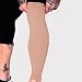 Tat2X Ink Armor Premium Full Leg Tattoo Cover Up Sleeve - No Slip Gripper - U.S. Made - Suntan - ML (Single Leg Tattoo Cover up Sleeve)