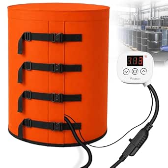 55 Gallon Metal Drum Heater with Digital Thermostat and Top Cap