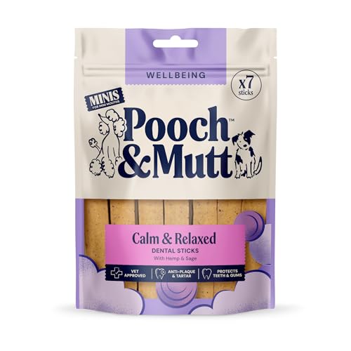 Pooch & Mutt - Calming Dog Dental Sticks Hemp & Sage 7 sticks
