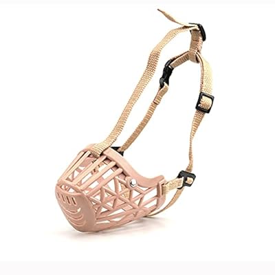 Dog Muzzle, Breathable Rubber Basket Muzzle for Small, Medium, Large Dogs to Prevent Biting, Barking and Chewing ?S?