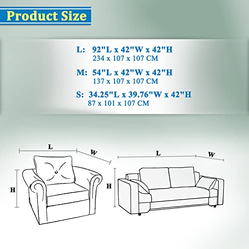 Plastic Couch Cover,Waterproof Sofa Cover,Waterproof Clear See-Through Plastic Furniture Protector,Sectional Couch Covers Sofa Cover,92" Wx42 D #TOP1