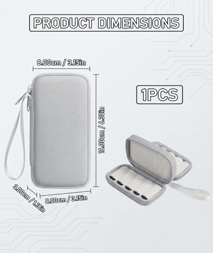 Image of Pendrive Case, Digital Device Organizer 20 Card for Professionals and Students, Pendrive Box, Pendrive Holder Case, Pen Drive Case, Gray Color Tech Accessory Holder for Workstations and Travel