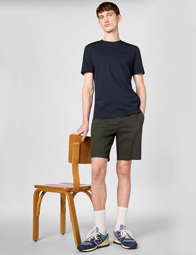 BOSS Herren Kleinem Logo aus Baumwolle mit Rundhalsausschnitt T-Shirt, Basic Navy, Groß – Ansicht 2