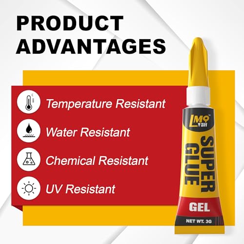 Lmq Lash LMQ-OG3G-6-2 Super Glue Gel, 12X3G Ca Glue, Single Use All Purpose Glue For Rubber thumb #1