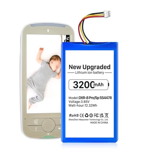 SHENMZ 3200mAh Replacement Battery for Infant Optics DXR-8 PRO and PRO SS