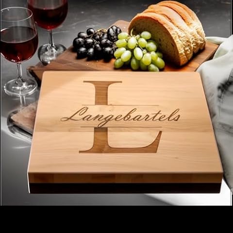 Personalized Cutting Board for Engaged Couples – Christmas Gifts That are Personalized and Practical! Great Gifts for Newly Married or Newly Engaged Couple or Anniversary Gifts! Cover