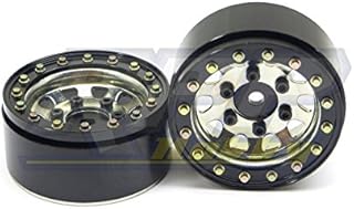 SSD RC 1.55â€ Steel D Hole Beadlock Wheels (Silver) (2)