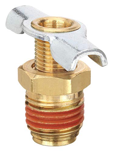 Drain Cock,Brass,MNPT,1/8 In