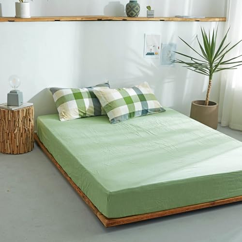 JIANINGHOME Sábana bajera ajustable de 180 x 200 cm, cubierta extraprofunda con bordes elásticos