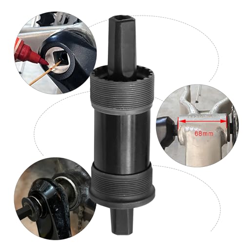 image for Hoypeyfiy Bike Bottom Bracket Mountain Bike Square-Taper Bottom Bracke