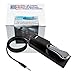 HQRP Sustain Pedal for Keyboard, 6.5 ft Cord, Universal 1/4'' Plug, Polarity Switch, Compatible with Casio Digital Pianos, MIDI & Synths