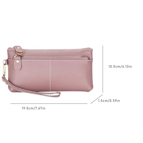 Women's Wallet, Leather Large Capacity Zip Around Wallet Ladies Travel Purse Wristlet Wristband wallet handbag2
