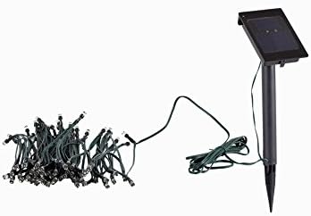 LG Sourcing LS001-W100E2-AA-PK1 45-ft 100-Light White LED Solar Bulbs String Lights