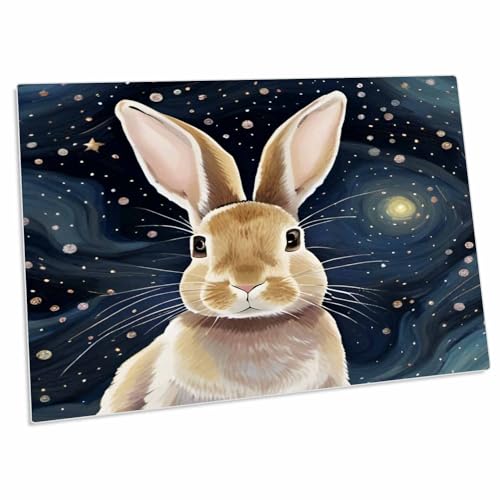 Alfombrilla de escritorio Conejo en Noche Estrellada 58x40 cm