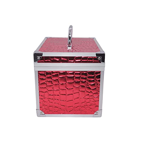 Maleta Para Maquiagem 3 em 1 Porta Joias Bijuterias e Acessórios (VERMELHO)