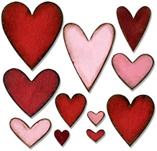 Sizzix Bigz Die-Heartfelt by Tim Holtz