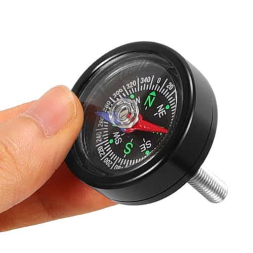 2 Sets Portable Bicycle Compass for Handlebar Mounting M6x35 Black miniatura 4