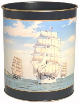 Lady Clare Waste Paper Bin - Tall Ships - Made in Great Britain