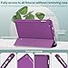 All-New 8inTablet Case, DJ&RPPQ Smart Trifold Stand Case with Hard PC Back and Auto Wake/Sleep,Dark Purple