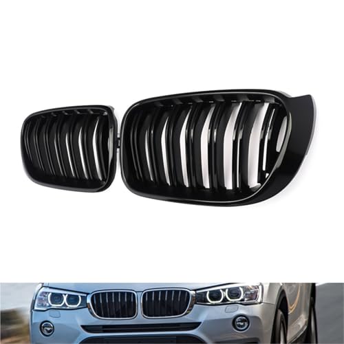 Parrilla doble línea delantera para BMW X3 y X4 F25 F26, renueva el aspecto deportivo del coche. 2