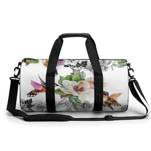 Duffel bag oiseau fleurs ultra léger et résistant pour le camping