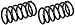 ACDelco 45H2113 Professional Rear Coil Spring Set