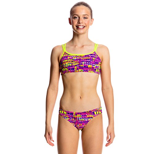 Funkita Mädchen Bikini Dotty Dash Two Piece, Kinder Größen:152