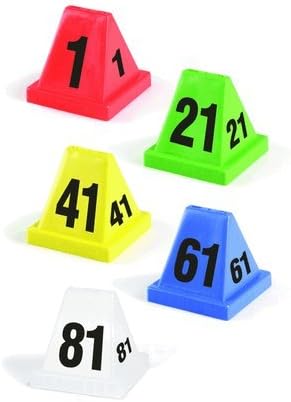 Armor Forensics Crime Scene Evidence Marker Versa Cones, Numbers 21-40, Yellow