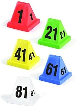 Armor Forensics Crime Scene Evidence Marker Versa Cones, Numbers 21-40, Yellow