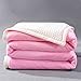 Produktbild Max Home Daunendecken Atmungsaktiv und komfortabel Maschinenwaschbar Baby-Decke Decke Einzel Doppel Verwendbar für Stuhl Schlafsofa (Farbe : Pink, größe : 150 * 200cm)