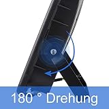 Aufun Reflektor budowlany LED, 2 x 100 W, zimna biel, ze statywem i kablem 3 m, reflektor roboczy, wodoszczelny, IP66, do użytku wewnątrz i na zewnątrz, garażu, na placu budowy, boisku sportowym (zimna biel + statyw)