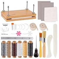 Buchbinder Set Buchbindeset Buchbindetuch-Set Buchbinderei Werkzeuge Set Buchbindewerkzeuge mit 30x19,2cm Buchpresse,Buchbinderleinen,Buchreparaturtuch,Falzbeine zum Reparieren Alter Bücher,Buchbinden